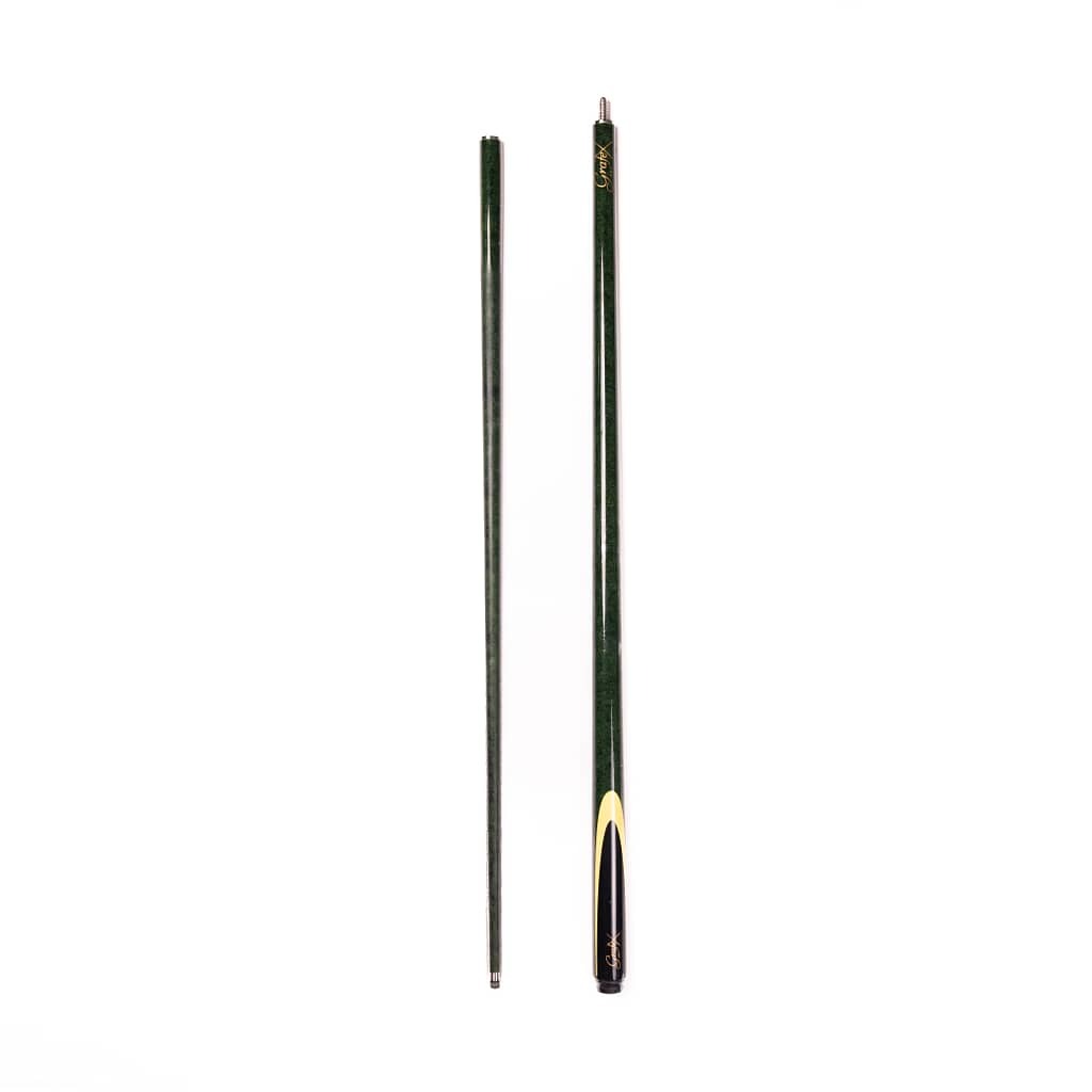Grafex Art Pool Cue In Green Two Piece Cue View