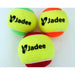Jadee Low Compression Tennis Balls Green Orange and Red View