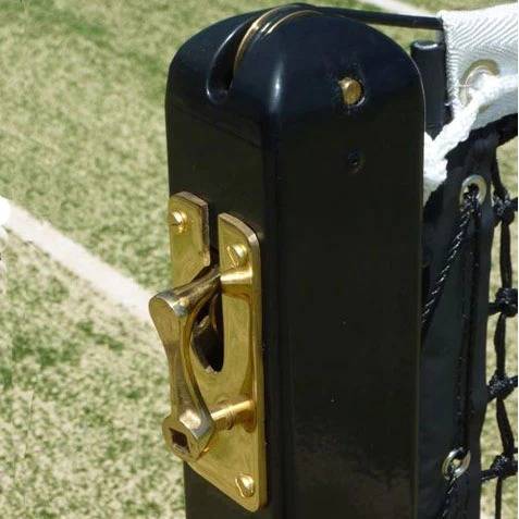 Jadee Sports Tennis Net Posts with Internal Winder Close Up View