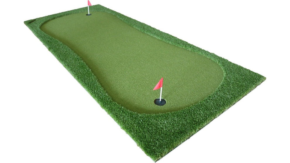Kaizen Golf Portable Putting Green 3.5 x 1.5m Empty Green View