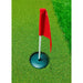 Kaizen Golf Portable Putting Green 3.5 x 1.5m Extreme Close Up of Flag