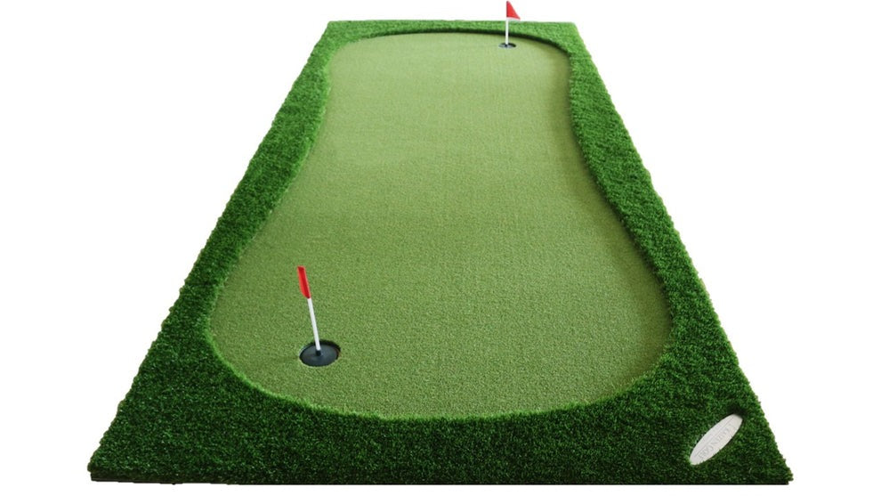 Kaizen Golf Portable Putting Green 3.5 x 1.5m Straight View