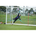 Veto Portable Aluminium Full Size Soccer Goal with Wheels Goalkeeper View
