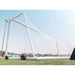 Veto Portable Aluminium Full Size Soccer Goal with Wheels Back View